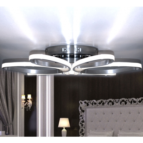 Srebrny plafon LED 60cm 4000K 48Watt - P143